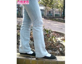  还是花袜条绒布鞋3P 